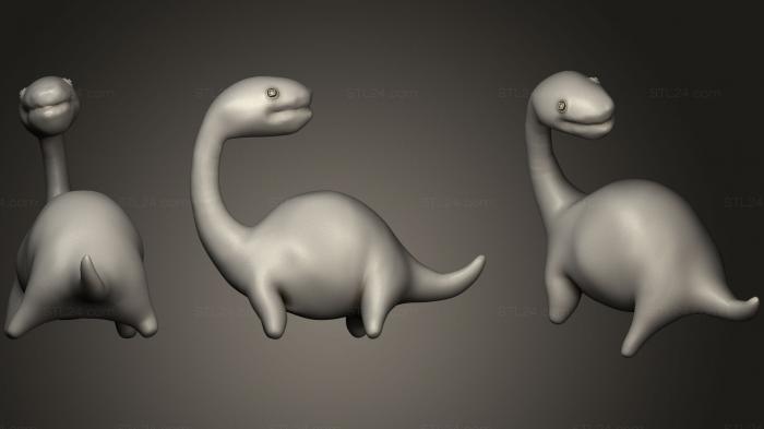 Игрушки (Детеныш динозавра, TOYS_0519) 3D модель для ЧПУ станка